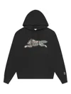 Icecream Camouflage-print Hoodie In Black