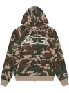 Icecream Khaki Running Dog Woodland Camo Hoodie In Neutrals