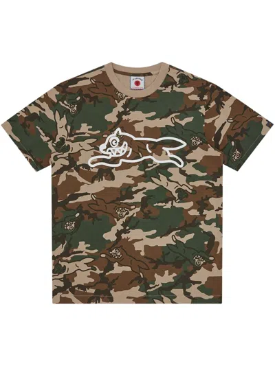 Icecream Camouflage-print T-shirt In Neutrals