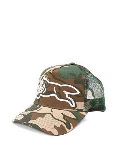 Icecream Camouflage-print Trucker Cap In Brown