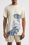 Icecream Candy Drop Oversize Graphic T-shirt In Neutral
