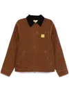 Icecream Canvas Workwear Jacket In Brown