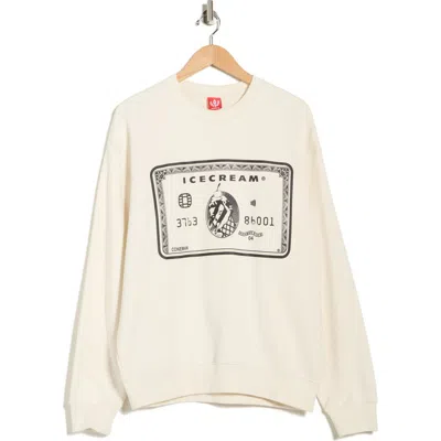 Icecream Card Cotton Graphic Sweatshirt In White