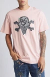 Icecream Cart Cotton Graphic T-shirt In Silver Pink