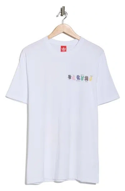 Icecream Cash Rules Graphic T-shirt In White