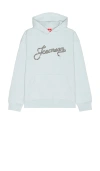 Icecream Chain Logo Graphic Hoodie In Baby Blue