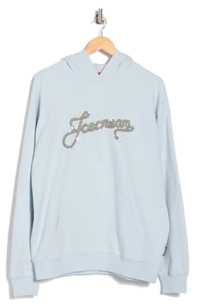 Icecream Chain Logo Graphic Hoodie In Baby Blue