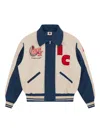 Icecream Chceckout Varsity Jacket In Sand