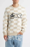 Icecream Check Logo Sweater In Neutral