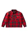 Icecream Buffalo Shacket In Red