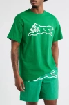 Icecream Checker Graphic T-shirt In Green