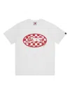 Icecream Checker Running Dog T-shirt In White