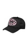 Icecream Checker Running Dog Trucker Cap In Black