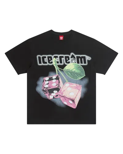 Icecream Kids' Cherries Ss Tee In Black