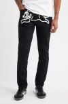 Icecream Chocolate Fit Black Out Jeans In Black