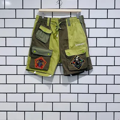 Pre-owned Icecream Chopped Shorts Fern In Multicolor
