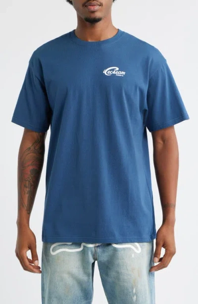 Icecream Classic Graphic T-shirt In Blue