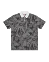 Icecream Cone Stamp Polo Shirt In Gray