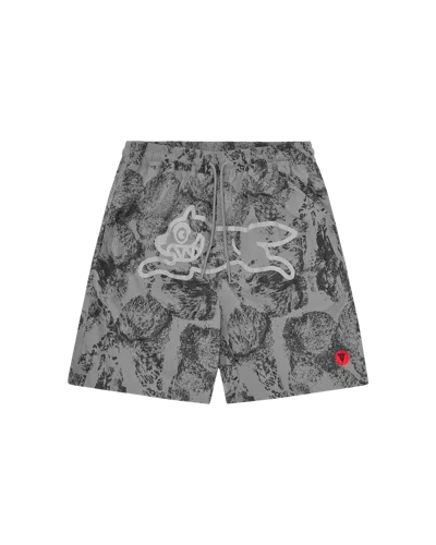 Icecream Kids' Cone Stamp Swim Shorts In Gray