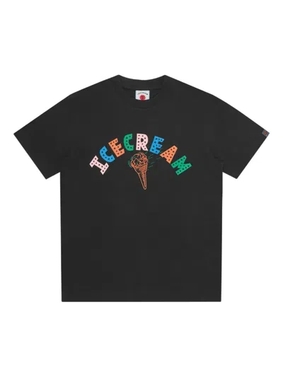 Icecream Cone T-shirt In Black