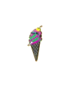 Icecream Coneman Enamel Pin In Multi