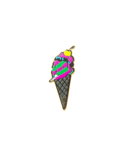 Icecream Kids' Coneman Enamel Pin In Multi