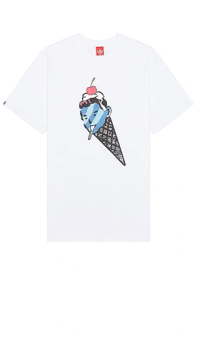 Icecream Coneman Tee In White