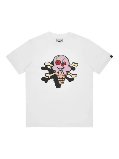 Icecream Cones & Bones Graphic-printed T-shirt In White