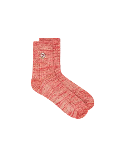 Icecream Kids' Cones & Bones Marl Socks In Orange