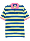 Icecream Cones And Bones Striped Polo Shirt In Green