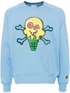 Icecream Mens Blue Cones Bones Cotton-jersey Sweatshirt In Blue