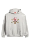 Icecream Cones Hoodie In Heather Gray
