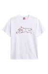 Icecream Cones N Running Bones Graphic T-shirt In White