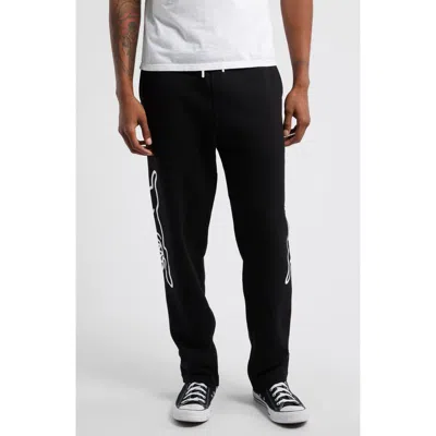 Icecream Contender Cotton French Terry Sweatpants In Black