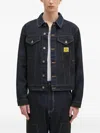 Icecream Contrast-stitch Denim Jacket In Blue