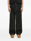Icecream Contrast-stitch Jeans In Black