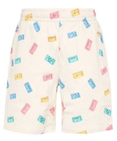 Icecream Cotton Bermuda Shorts In Ivory