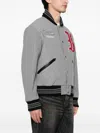 Icecream Cotton Bomber Jacket In Gray