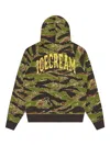 Icecream Smiley Tiger Camo-printed Hoodie