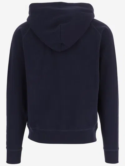 Icecream Cotton Hoodie In Blue