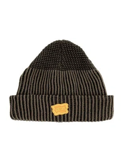 Pre-owned Icecream Cotton Knitted Beanie In Green