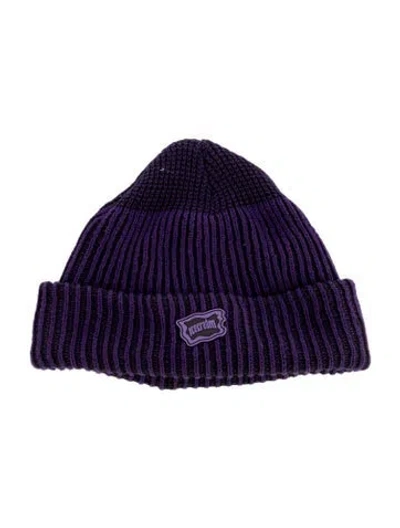 Pre-owned Icecream Cotton Knitted Beanie In Purple