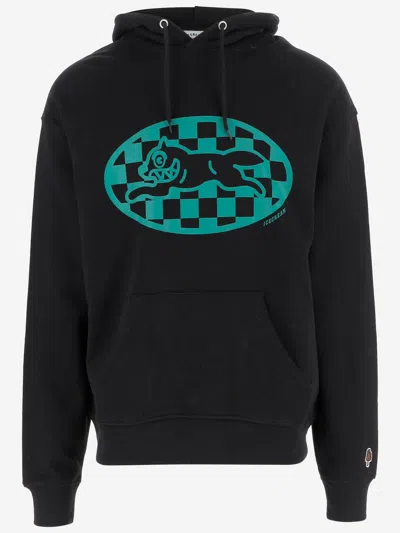 Icecream Cotton Sweatshirt With Logo In Black