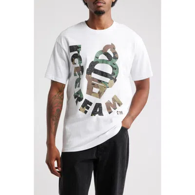 Icecream Cover Graphic T-shirt In White