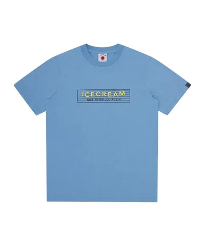 Icecream Crew Neck Printed T-shirt In Blue