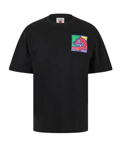 Icecream Crew Neck Short-sleeved T-shirt In Black