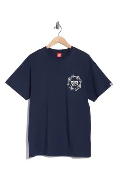 Icecream Dairy Cotton Graphic T-shirt In Blue