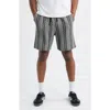 Icecream Dairy Embroidered Shorts In Gray