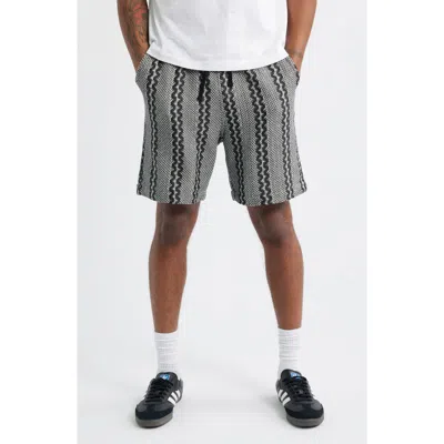 Icecream Dairy Embroidered Shorts In Gray