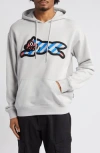 Icecream Dawg Appliqué Hoodie In Micro Chip